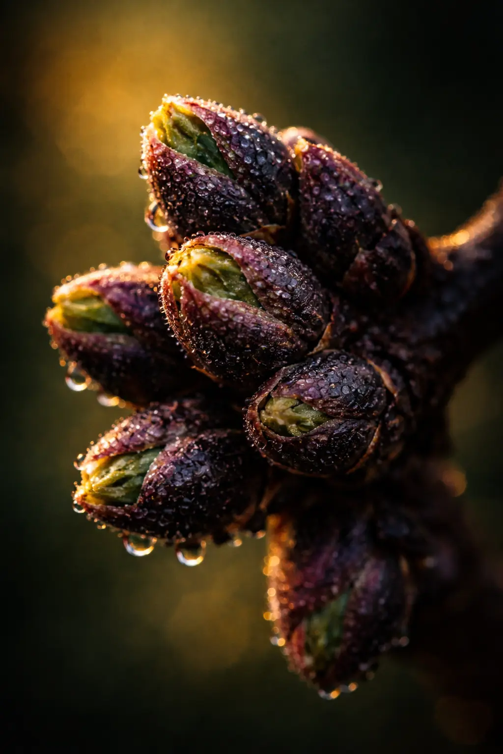 Photo of Blackcurrant buds Ribes nigrum, gemmotherapy plant bud