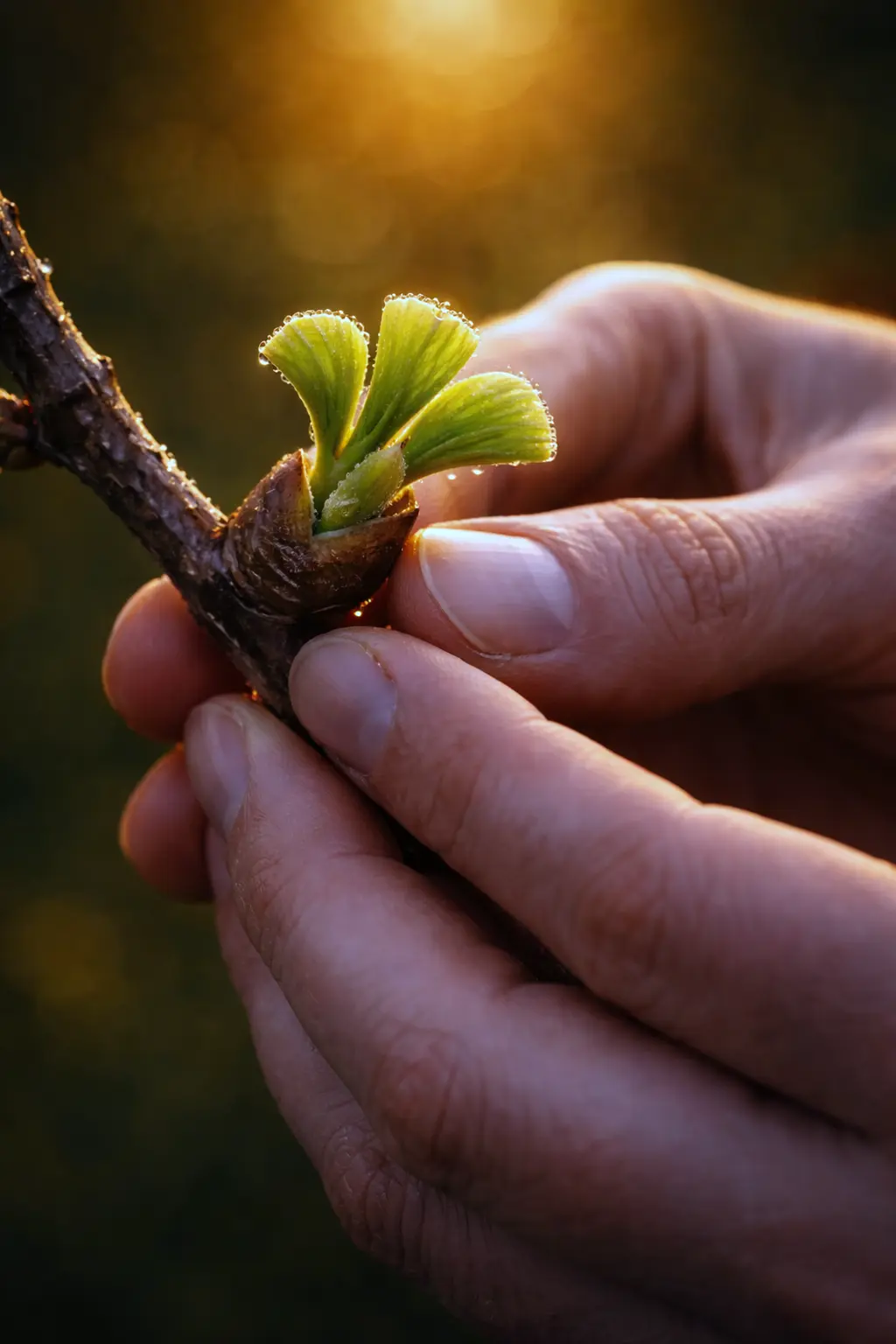Photo of Ginkgo biloba bud used in Gemmotherapy