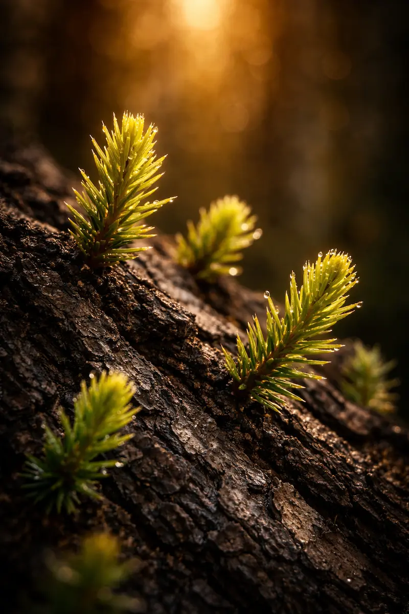 Photo of Juniper young shoots Juniperus communis